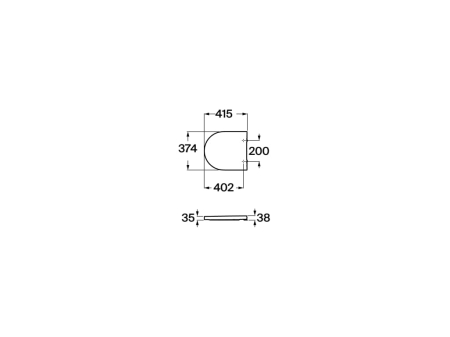 Capac WC Roca A80152C00B, Inspira Round, pentru wc, capac softclose, eliberare rapida, suprafata antibacteriana, alb [1]