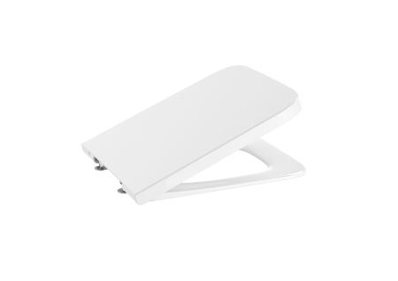 Baie - Capac WC Roca A80153200B, 442 mm, 372 mm, 1 functii speciale, capac softclose, suprafata antiaderent, Alb