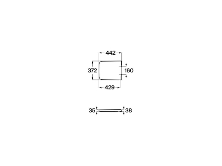 Capac WC Roca A80153264B, 442 mm, 372 mm, 1 functii speciale, capac softclose, suprafata antiaderent, Antracit [1]
