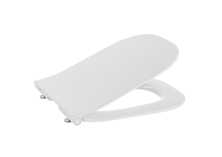 Baie - Capac WC Roca A801732001, 427 mm, 350 mm, 1 functii speciale, suprafata antiaderent, dreptunghiular, Alb