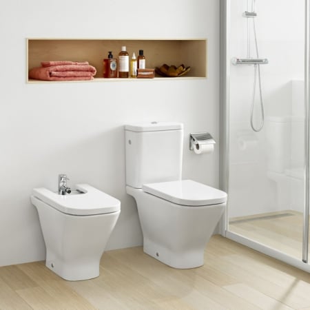 Capac WC Roca A801D22001, 419 mm, 357 mm, 1 functii speciale, capac softclose, suprafata antiaderent, Alb [5]