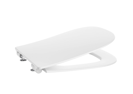 Baie - Capac WC Roca A801F72002, Optica, pentru wc, capac softclose, slim, eliberare rapida, suprafata antibacteriana, alb