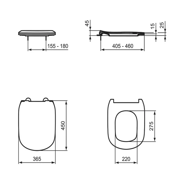 Capac WC soft-close alb Ideal Standard Tesi [1]