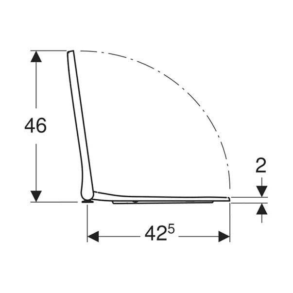 Capac wc softclose Geberit Smyle Square slim [3]