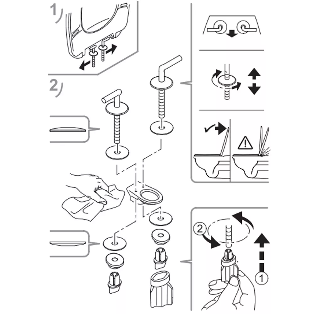 Capac WC Villeroy & Boch O.novo, duroplast, alb, 9M396101 [11]