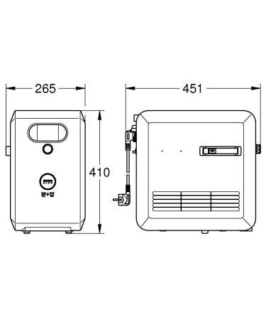 Carbonizator Grohe 40554002, gama produs compatibil blue professional, calitate superioara pentru baia ta [3]