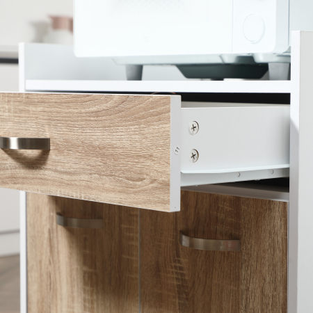  carucior bucatarie, cu dulap si sertar, 60x40x77cm [8]