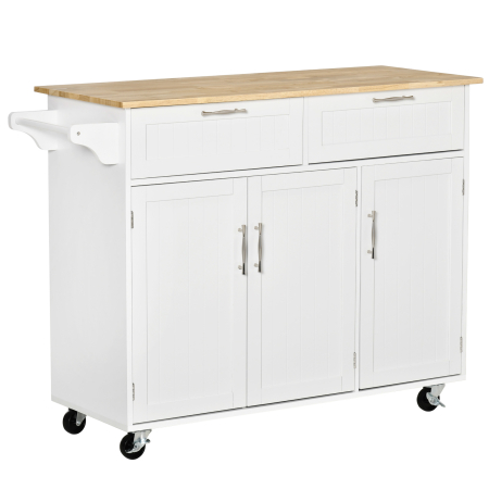 Bucatarie -  Carucior Bucatarie Multifunctional cu Sertare & Usi, 121×46×91 cm