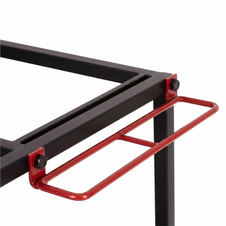Carucior mobil pentru scule si unelte de gradina cu 3 rafturi, organizator metalic cu roti, 66x40x96 cm, negru [10]