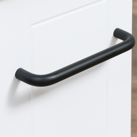  Carucior multifunctional pentru economisirea spatiului pentru baie si bucatarie, carucior din lemn MDF cu roti pivotante si maner, 42,5x20,3x66,7cm, alb [7]