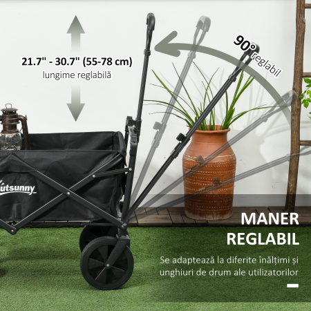  Carucior pliabil pentru exterior cu copertina detasabila [4]