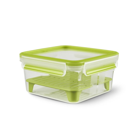 Caserola MasterSeal ToGo 1,3 L N1071710, plastic, accesoriu detasabil inclus, 100% inchidere etansa, verde / translucid [2]