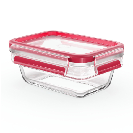 Ustensile bucatarie - Caserola Tefal MasterSeal Glass N1040510, 0.45 L, sticla, inchidere 100% etansa, transparent
