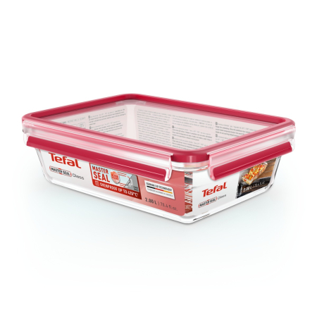 Caserola Tefal MasterSeal Glass N1041110, 2 L, sticla, inchidere 100% etansa, transparent [11]