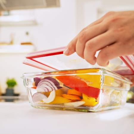 Caserola Tefal MasterSeal Glass N1041110, 2 L, sticla, inchidere 100% etansa, transparent [1]