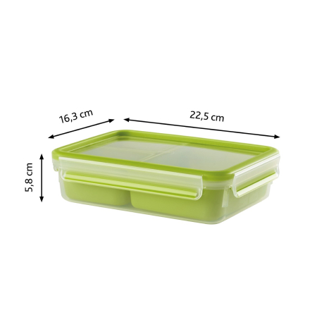 Caserola Tefal MasterSeal to Go K3100412 , 1.2 L, plastic, inchidere 100% etansa, verde [5]