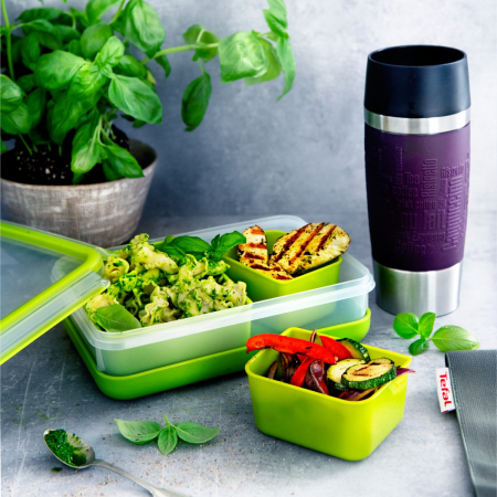 Caserola Tefal MasterSeal to Go K3100412 , 1.2 L, plastic, inchidere 100% etansa, verde [1]