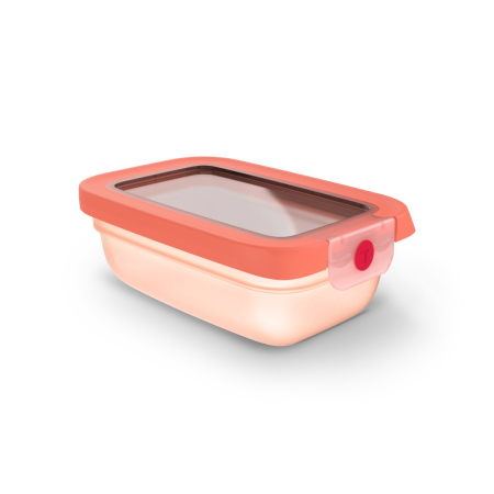 Ustensile bucatarie - Caserola Tefal ONEClick N1210210, 0.5 L, plastic, inchidere 100% etansa, portocaliu