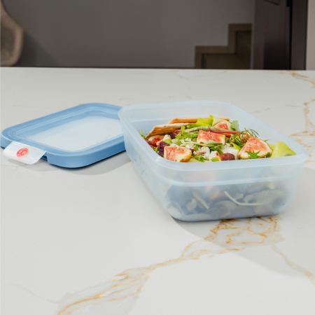 Caserola Tefal ONEClick N1211610, 3.0 L, plastic, inchidere 100% etansa, albastru [6]