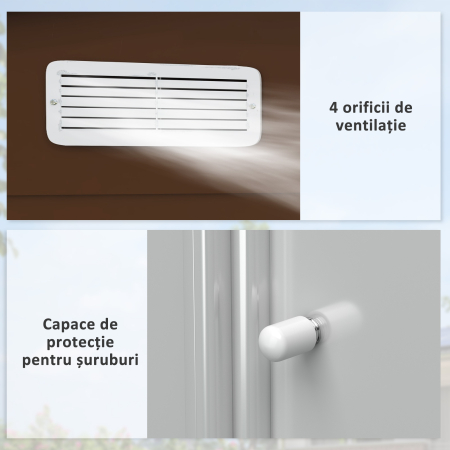  Casuta Gradina Fier Galben 277×191×192 cm - Magazie Spatioasa [6]