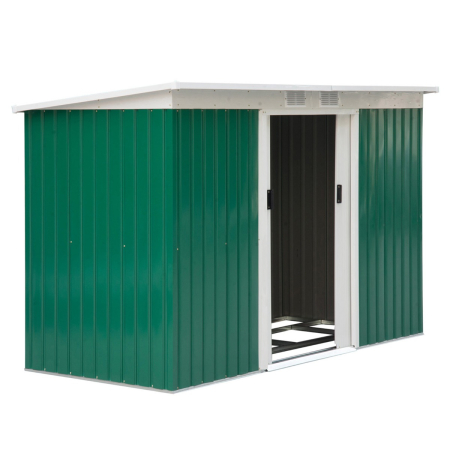  casuta pentru unelte gradina, 277x130x173cm, verde [0]