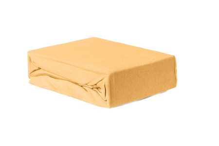 Textile & Saltele - Cearceaf Brius cu elastic Jersey, 100x200, 50% poliester , 50% bumbac, Material moale si prietenos cu pielea, Orange
