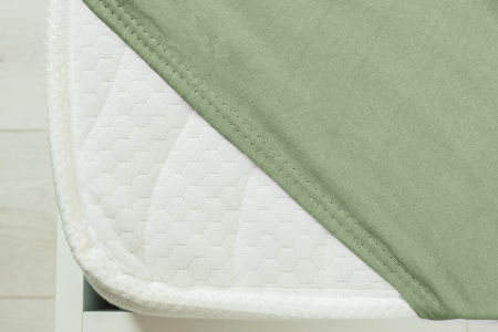 Cearceaf Brius cu elastic Jersey, 140x200, 50% poliester , 50% bumbac, Material moale si prietenos cu pielea, Mint [1]