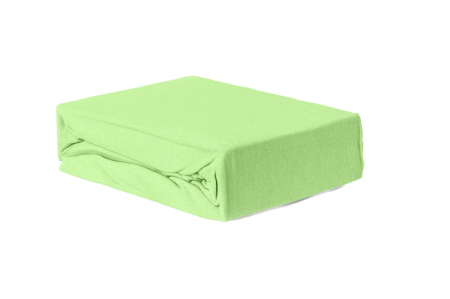 Textile & Saltele - Cearceaf Brius cu elastic Jersey, 100x200, 50% poliester , 50% bumbac, Material moale si prietenos cu pielea, Mint