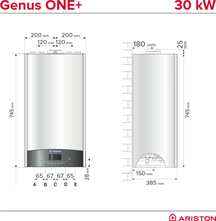 Centrala termica pe gaz in condensare Ariston GENUS ONE+ WIFI 35 Kw [6]