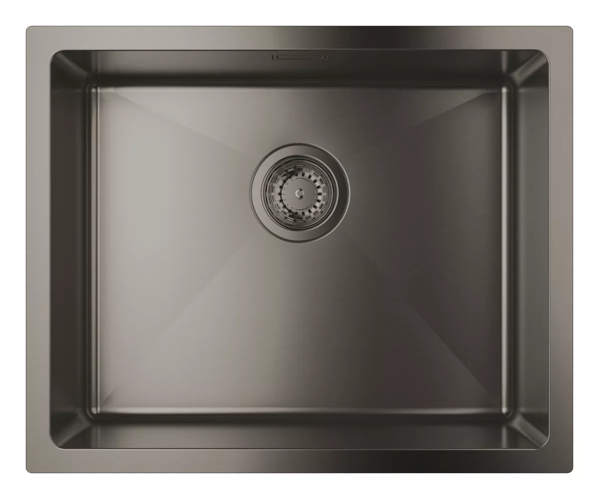 Chiuvete compozit - Chiuveta bucatarie Grohe K700U, otel, 540 x 440 mm, in/sub blat, evacuare, mat, grafit, 31574AL1