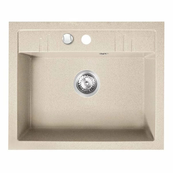 Chiuvete compozit - Chiuveta compozit Ferro Mezzo II granit 58x48 cm bej nisip