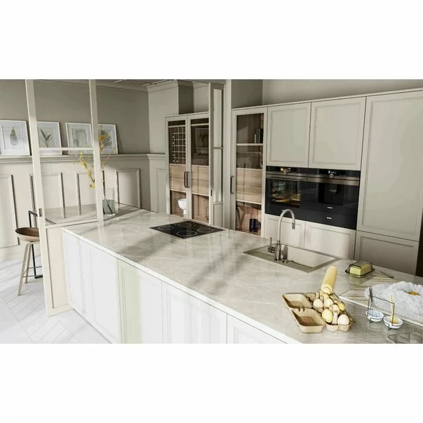 Chiuveta compozit Ferro Mezzo II granit 58x48 cm bej nisip [2]