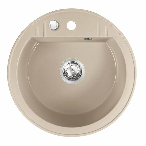Chiuvete compozit - Chiuveta compozit Ferro Mezzo II rotunda 51 cm bej nisip