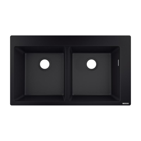 Bucatarie - Chiuveta compozit Hansgrohe S51 SilicaTec negru grafit 88x51 cm