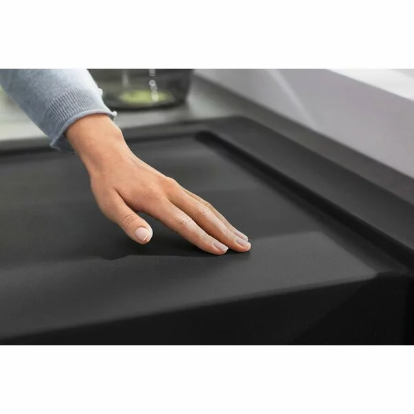 Chiuveta compozit Hansgrohe S51 SilicaTec negru grafit dreapta 105x51 cm [2]