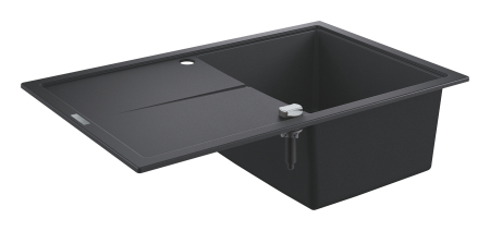 Chiuveta Quartz composite Grohe 31639AP0, K400, 780 x 500 mm, reversibil, montare pe blat, evacuare automata [1]