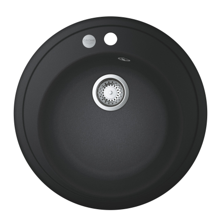 Bucatarie - Chiuveta Quartz composite Grohe 31656AP0, K200, 380 x 200 mm, montare pe blat, evacuare manuala, Kit montaj si evacuare