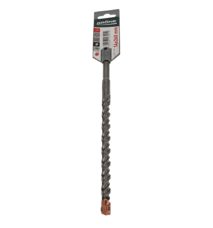 Ciocan perforator Gröne 14 x 210 mm, cu 4 taisuri, suport SDS PLUS, pachet cu pandantiv [2]