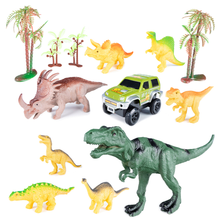 Circuit masinute dinosaur park 240 segmente pista configurabila, 360 cm lungime, multicolor [14]