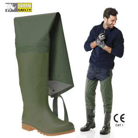 Incaltaminte protectia muncii - Cizme de protectie Sirin PVC sold CUISSARDE O1 SRC, Bombeu de protectie, Lamela antiperforatie, Antiderapant, Marime 38