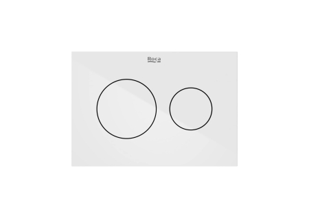Baie - Clapeta actionare Roca A890223300, Dublo S, pentru toaleta, tip instalare orizontala, pentru tip rezervor incastrat, alb