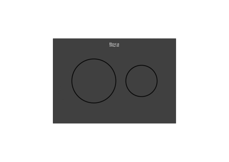 Clapeta actionare Roca A890223306, Dublo S, pentru toaleta, utilizare igienica si eficienta, negru [0]