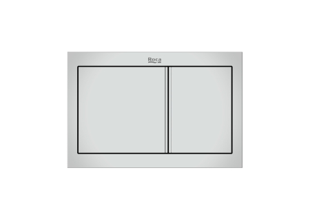 Baie - Clapeta actionare Roca A890225301, Wall, pentru toaleta, tip instalare orizontala, pentru tip rezervor incastrat, crom