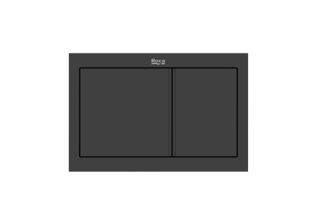 Clapeta actionare Roca A890225306, Wall, pentru toaleta, tip instalare orizontala, pentru tip rezervor incastrat, negru [0]