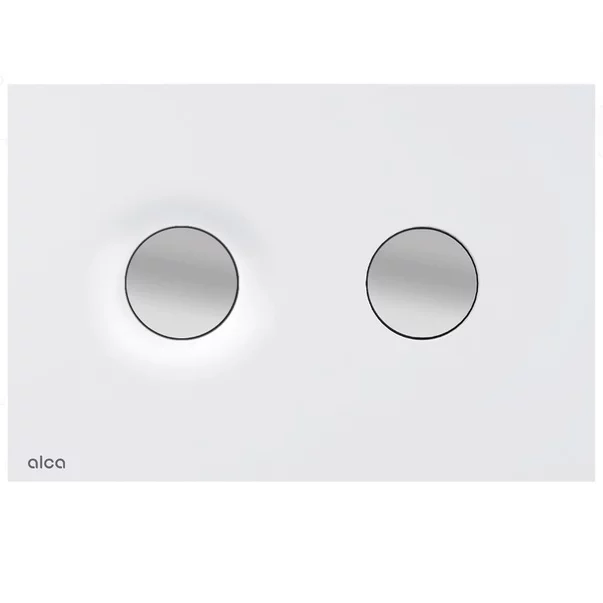 Clapete de actionare - Clapeta de actionare alb/crom mat Alca Dot Dot