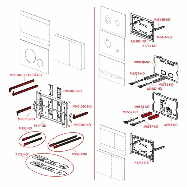 Clapeta de actionare Alca FUN alunox-mat [2]