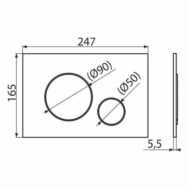 Clapeta de actionare Alca M670 alb [1]