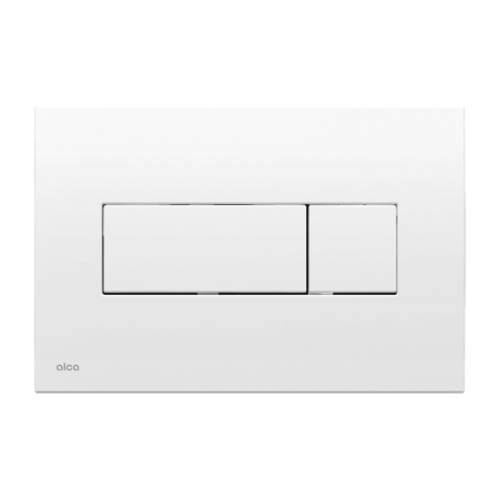 Baie - Clapeta de actionare, Alcadrain, Basic, M370, cu doua volume, alb lucios