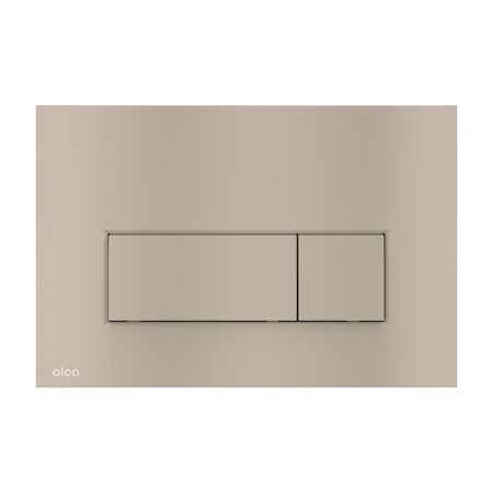 Baie - Clapeta de actionare, Alcadrain, Thin, cu doua volume, nickel mat