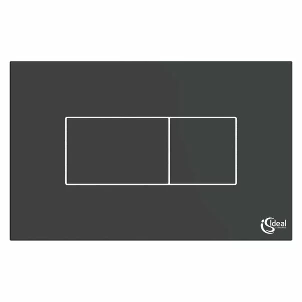Clapete de actionare - Clapeta de actionare dubla comanda Ideal Standard Solea P2 negru mat actionare pneumatica
